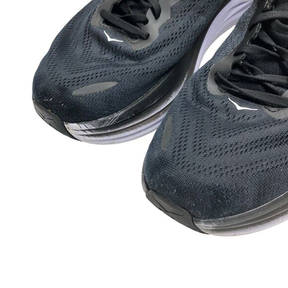 Hoka One One Sneakers Mens 13 D Black Bondi 8 Classic Running Shoes 1123202 BWHT main image 5